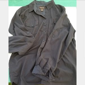 Mens grey button down shirt
